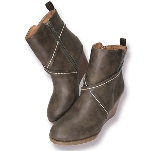 Diba Alberta Ankle Boots Wedge Heel Size 9
